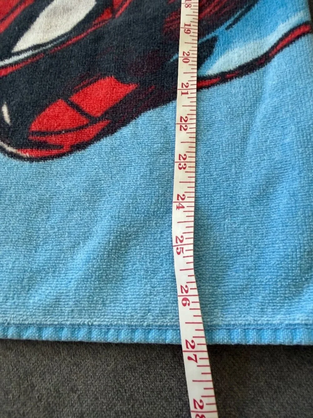 Marvel Spider-Man Cotton Beach Towel Red & Blue Web-Slinger Design 28